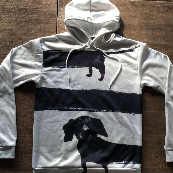Tops - Dachshund Art Hoodie - Size Large